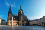 Picturesque view of St. Vitus Cathedral in Prague, Czech Republic