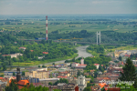Aerial view of Przemysl from Tartar hill, Poland