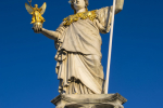 Pallas Athena statue near Austrian Parliament in Vienna