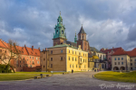 Scenic view of Wawel Cathedral in Wawel Royal Castle in Krakow, Poland