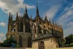 Scenic view of St Barbara Church, Kutna Hora, Czech Republic. UNESCO World Heritage site