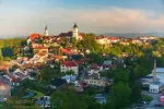 Amazing panoramic view of Nove Mesto nad Metuji, Czech Republic