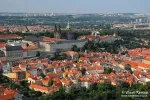 Aerial view over Old Town in Prague, Czech Republic
