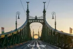 Scenic view of Liberty Bridge at Budapest