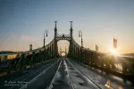 Scenic view of Liberty Bridge at Budapest